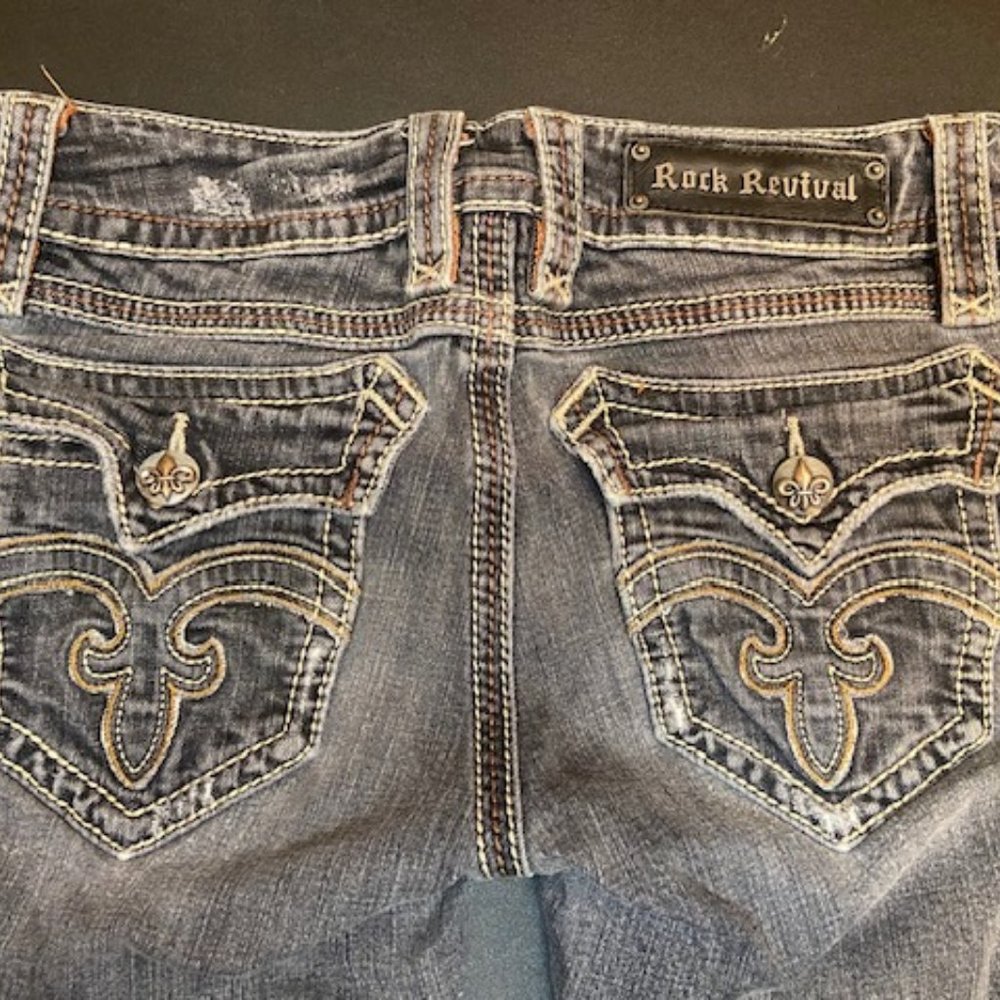 Rock Revival Debbie 29 Straight Leg Skinny Stretch Excellent Condition